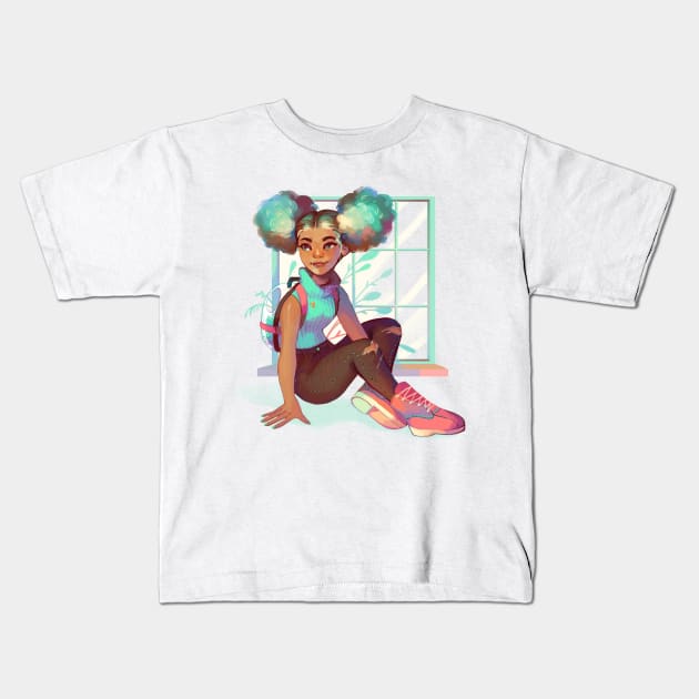 GreenPuffs Kids T-Shirt by GDBee